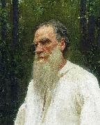 Lev Nikolayevich Tolstoy shoeless. Ilya Repin